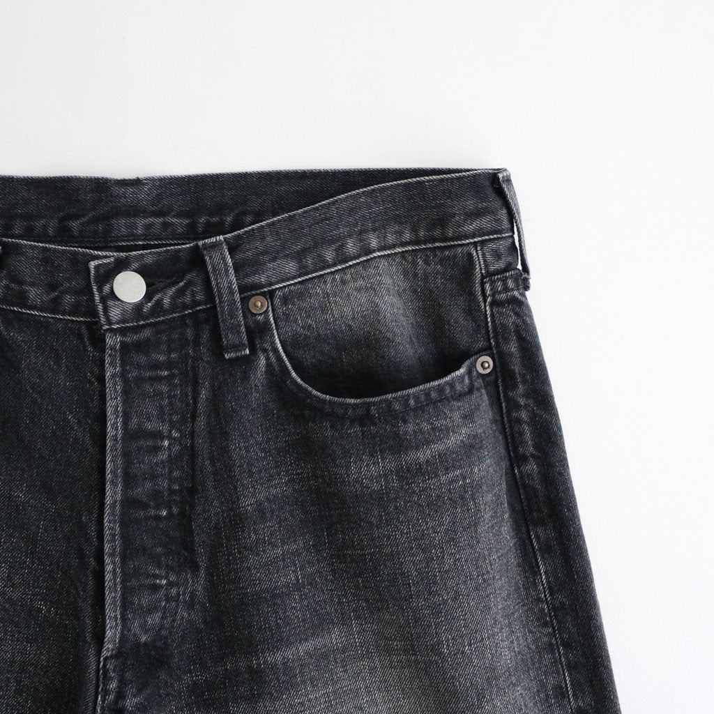 LOOSE DENIM PANTS #BLACK [ST.1566]