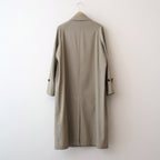 LIGHT WOOL MAX GABARDINE COAT #KHAKI BEIGE CHAMBRAY [A26SC06MG]