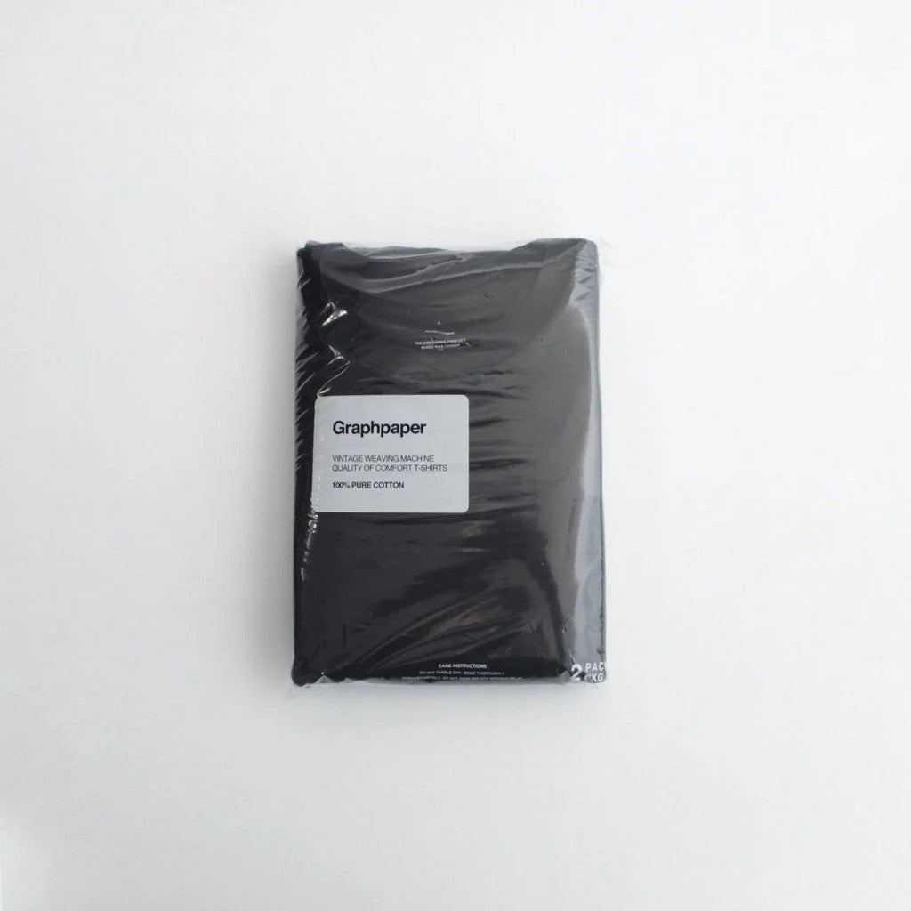 2-Pack Crew Neck Tee #BLACK [GU262-70013B]