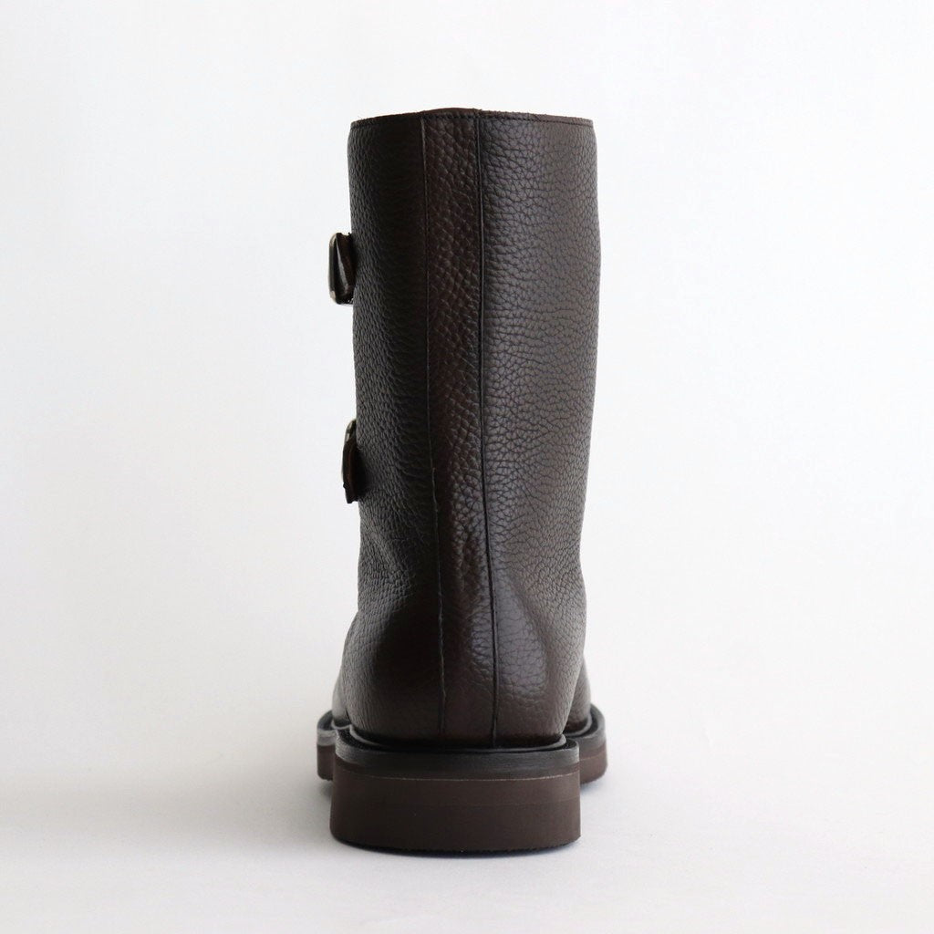 LEATHER WORK BOOTS #DARK BROWN [A25AS01QD]