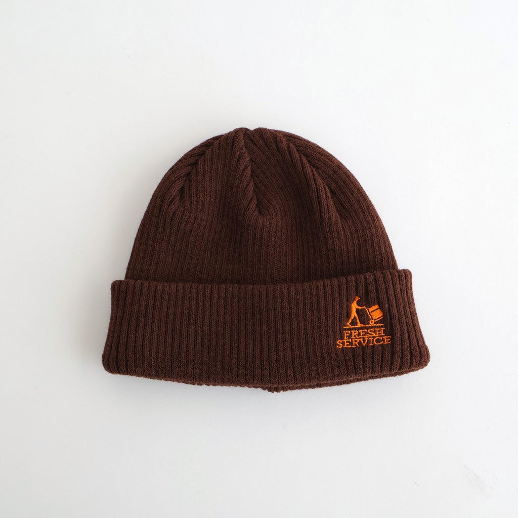 THERMAL RIB KNIT WATCH CAP #BROWN [FSP254-90069]