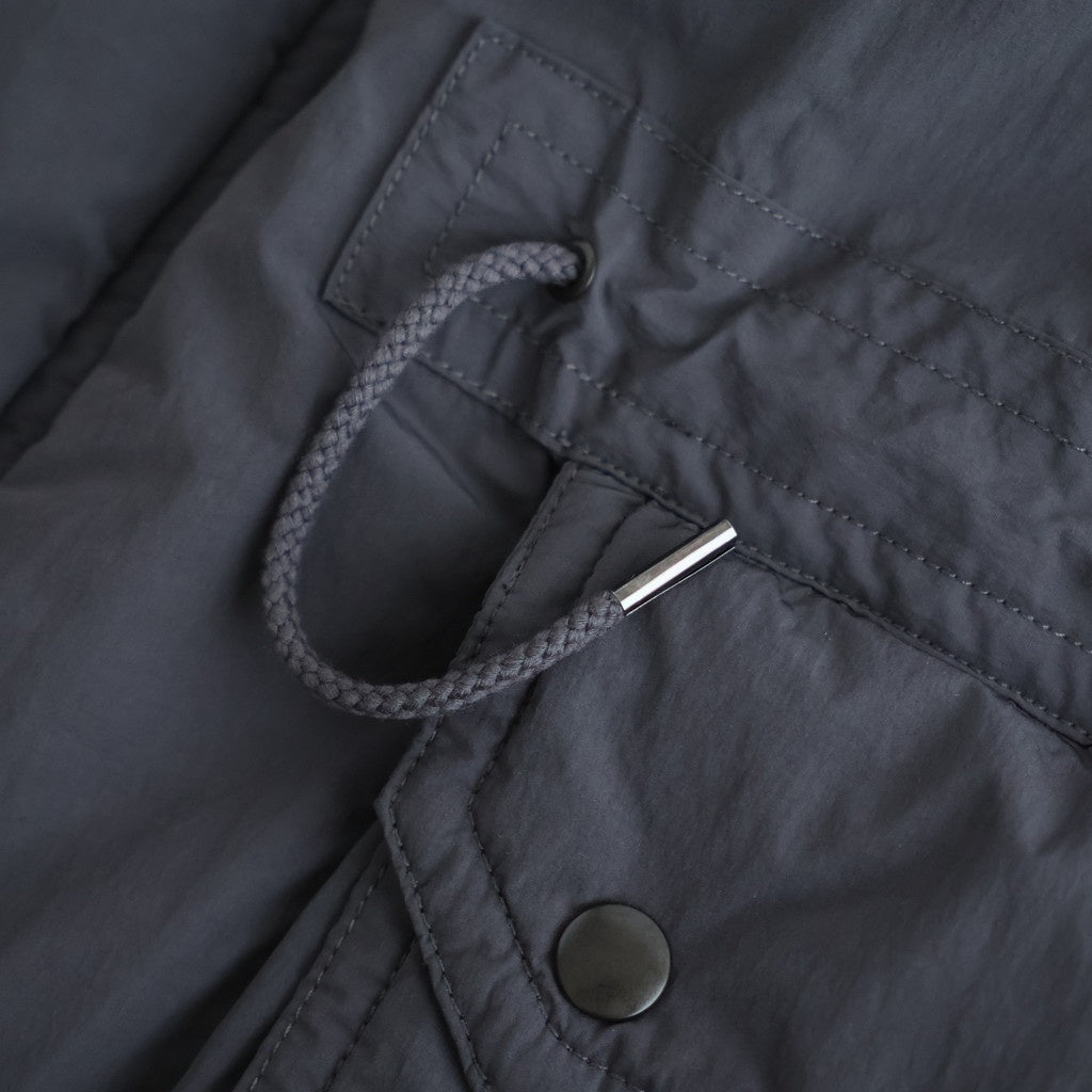Puffer Military Coat #Charcoal [YK26FW01351C]