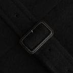 SUPER FINE WOOL MOSSER SOUTIEN COLLAR COAT #BLACK [A24AC04WM]