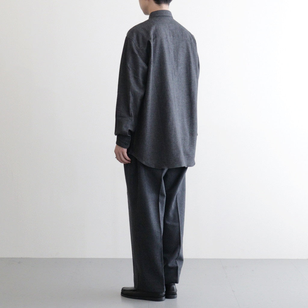 ウールフラノトラウザーズ #CHACOAL [HP-P035-051]