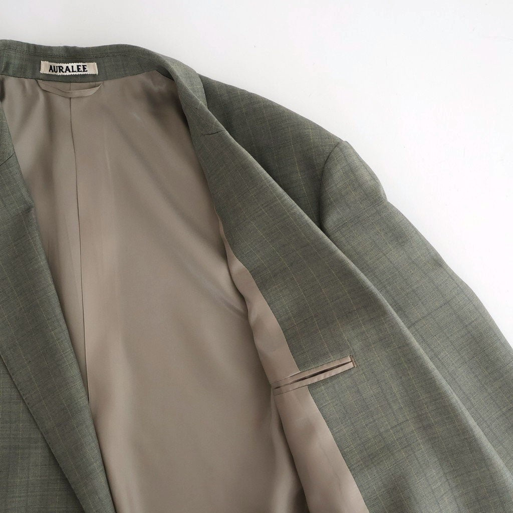 BLUEFACED WOOL JACKET #KHAKI GRAY STRIPE [A26SJ03BA]