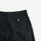 綿キャンバス 多素材MIX 製品加工 パンツ #BLACK [HQ-P024-051]