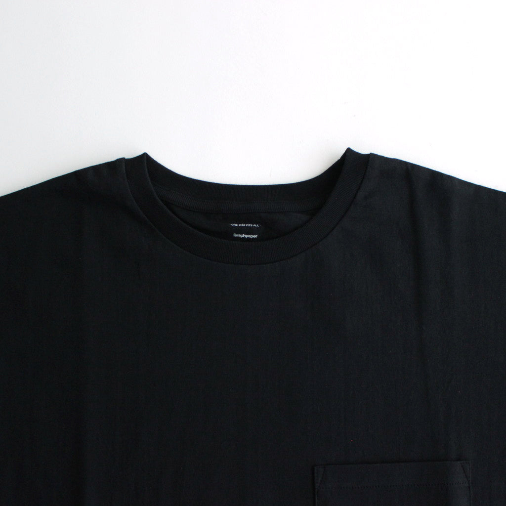 S/S Oversized Pocket Tee #BLACK [GU241-70106B]