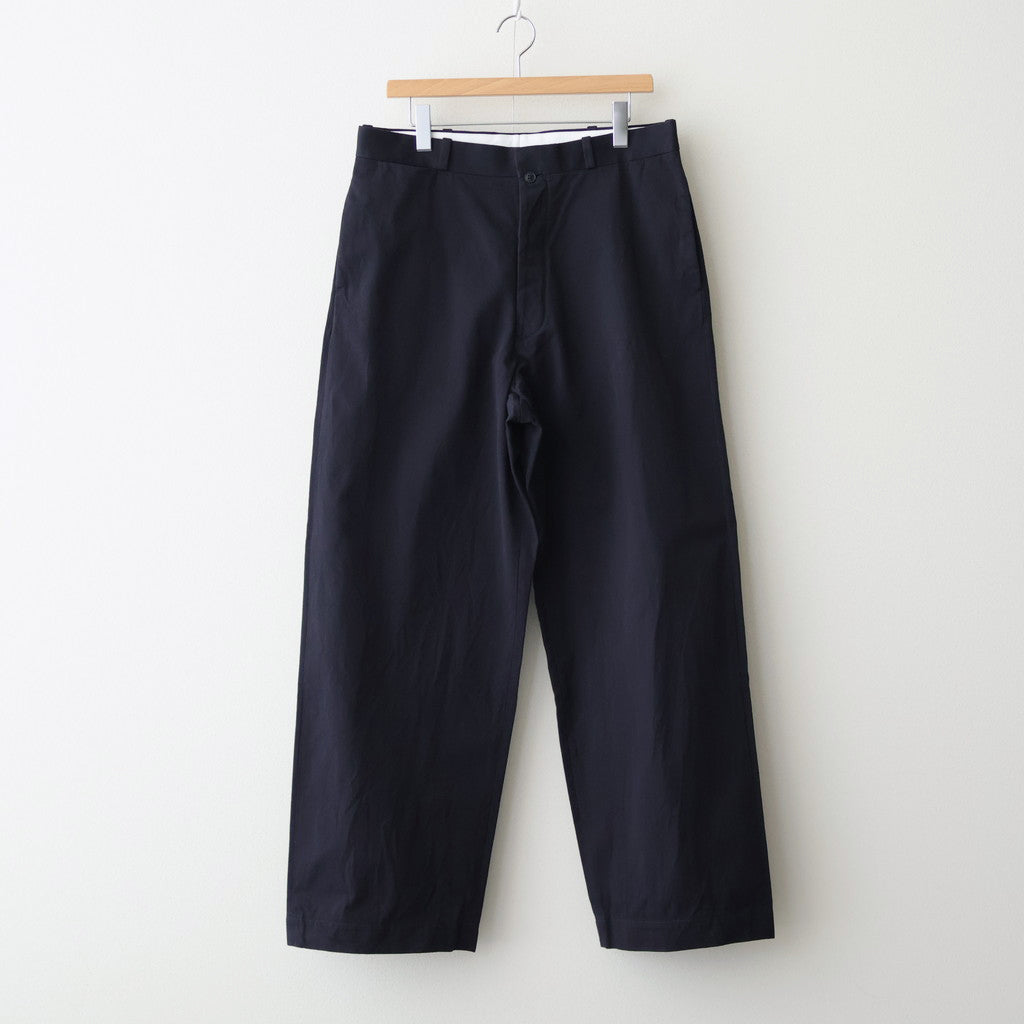Chino Trousers - Wide Straight #NAVY [11052601]