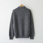 CASHMERE NEP KNIT POLO #MIX GRAY [A26AP02NE]