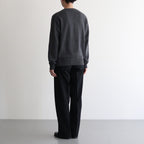 LIGHT WOOL MAX GABARDINE SLACKS #TOP BLACK [A25AP05MG]
