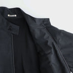 ULTRA FINE TROPICAL WOOL ZIP BLOUSON #TOP CHARCOAL [A26SB01MT]