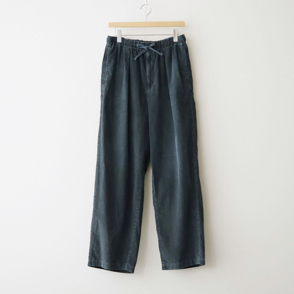 Corduroy 1Pleated Easy Trousers #Blue [YK26FW01339P]