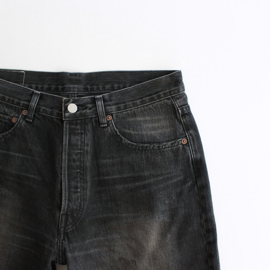 FLARE DENIM JEANS #BLACK [ST.1235]