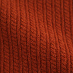 Women's Cable C/N Cardigan #BRICK [2503-021]