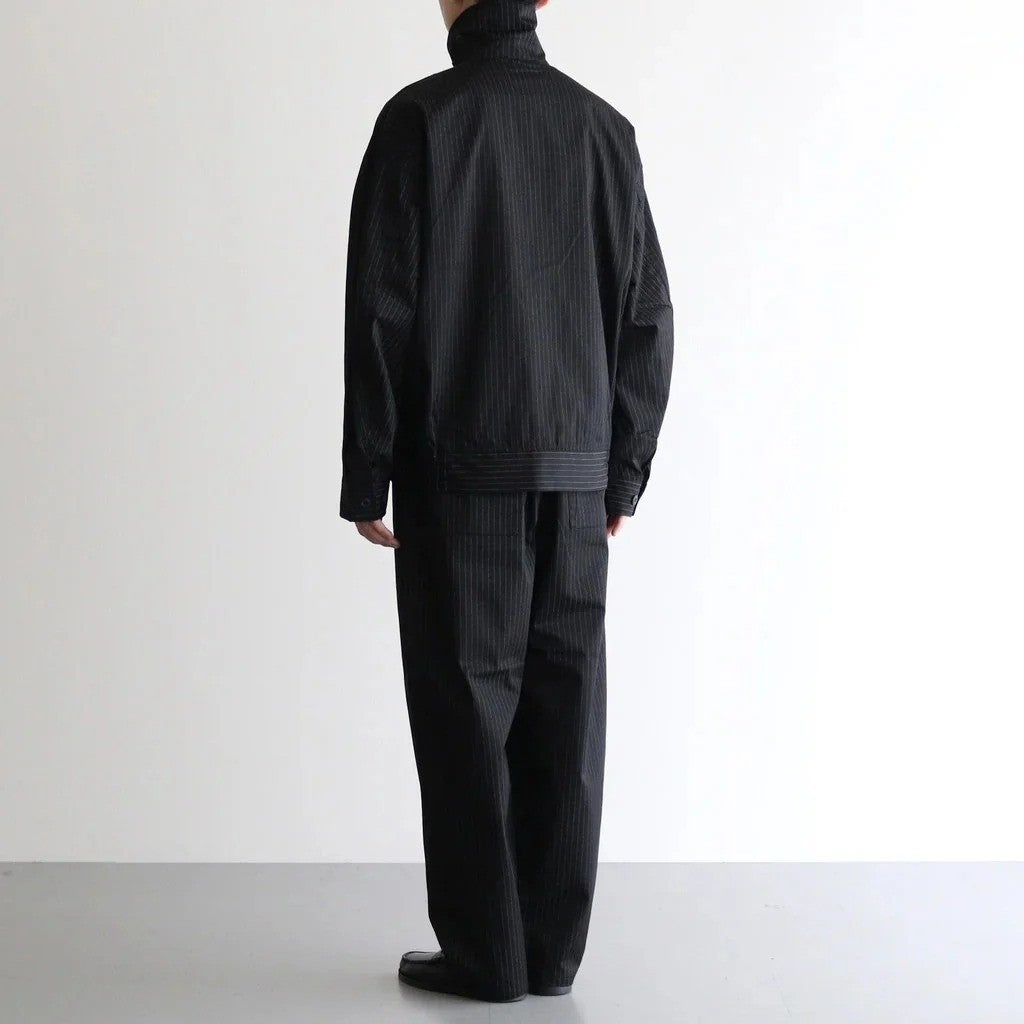 CORPORATE EASY PANTS #BLACK STRIPE [FSC263-40168B]