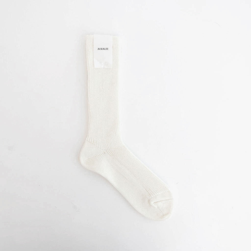 GIZA HIGH GAUGE SOCKS #WHITE [A00S02SX-W]