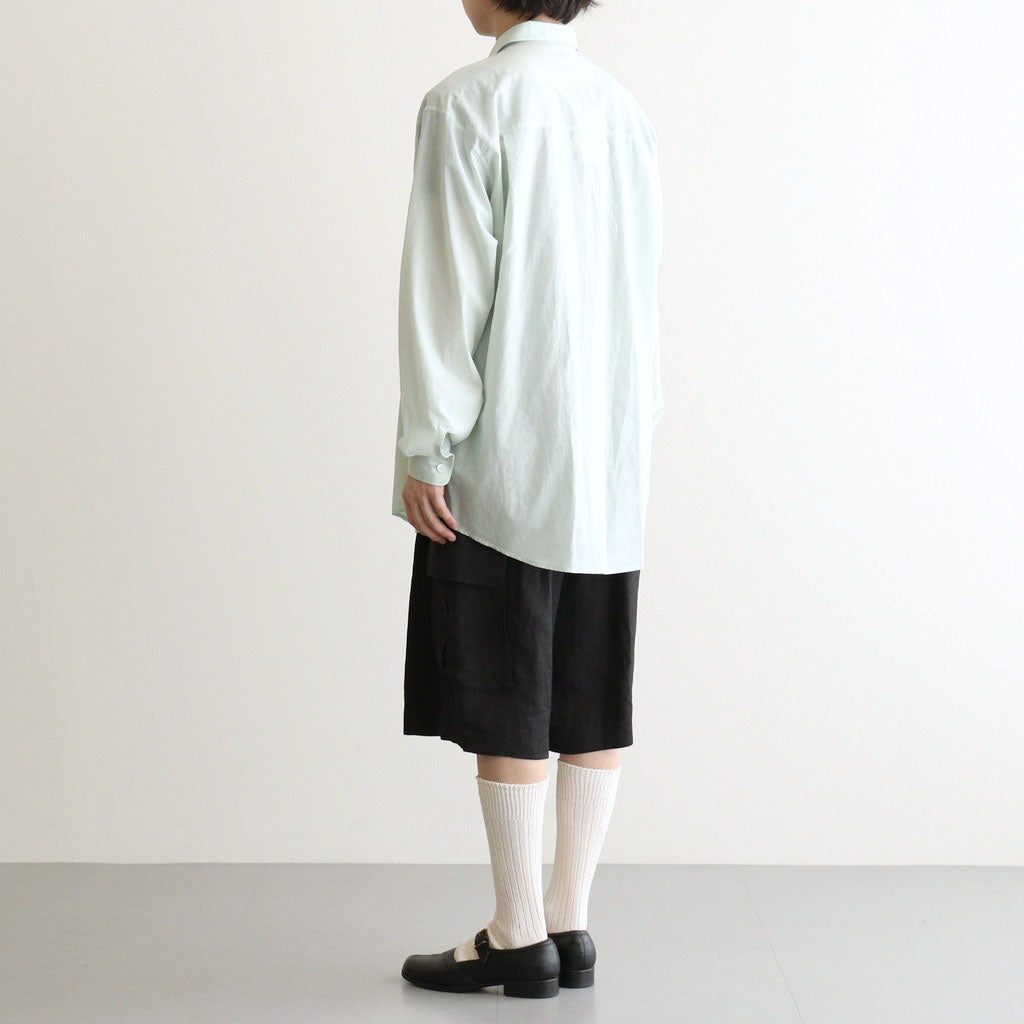 VIS/LI BRIGHT TWILL CARGO SHORT TROUSERS #DARK CHARCOAL [ST.1458]