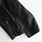 LAMB LEATHER RIDERS JACKET #BLACK [A25AB02WX]