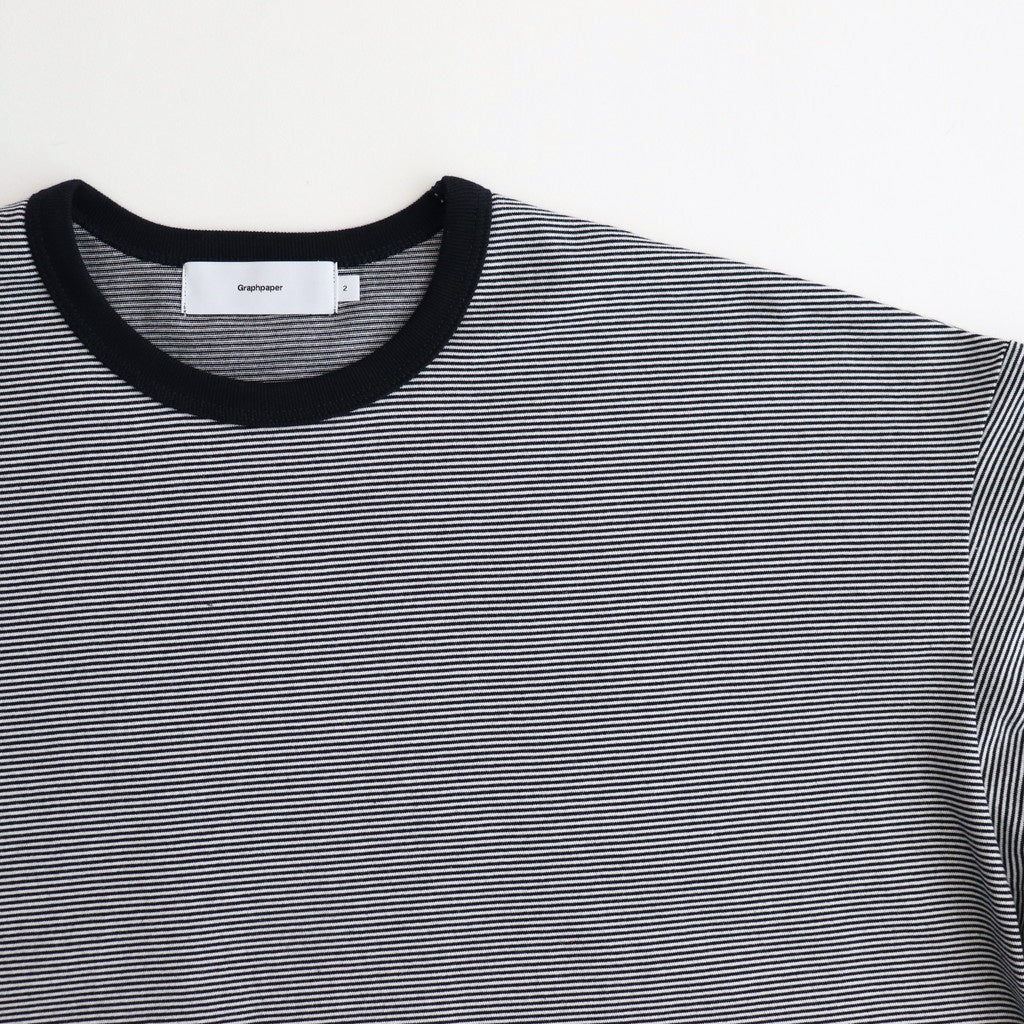 Narrow Border S/S Tee #NAVY×WHITE [GU251-70116B]