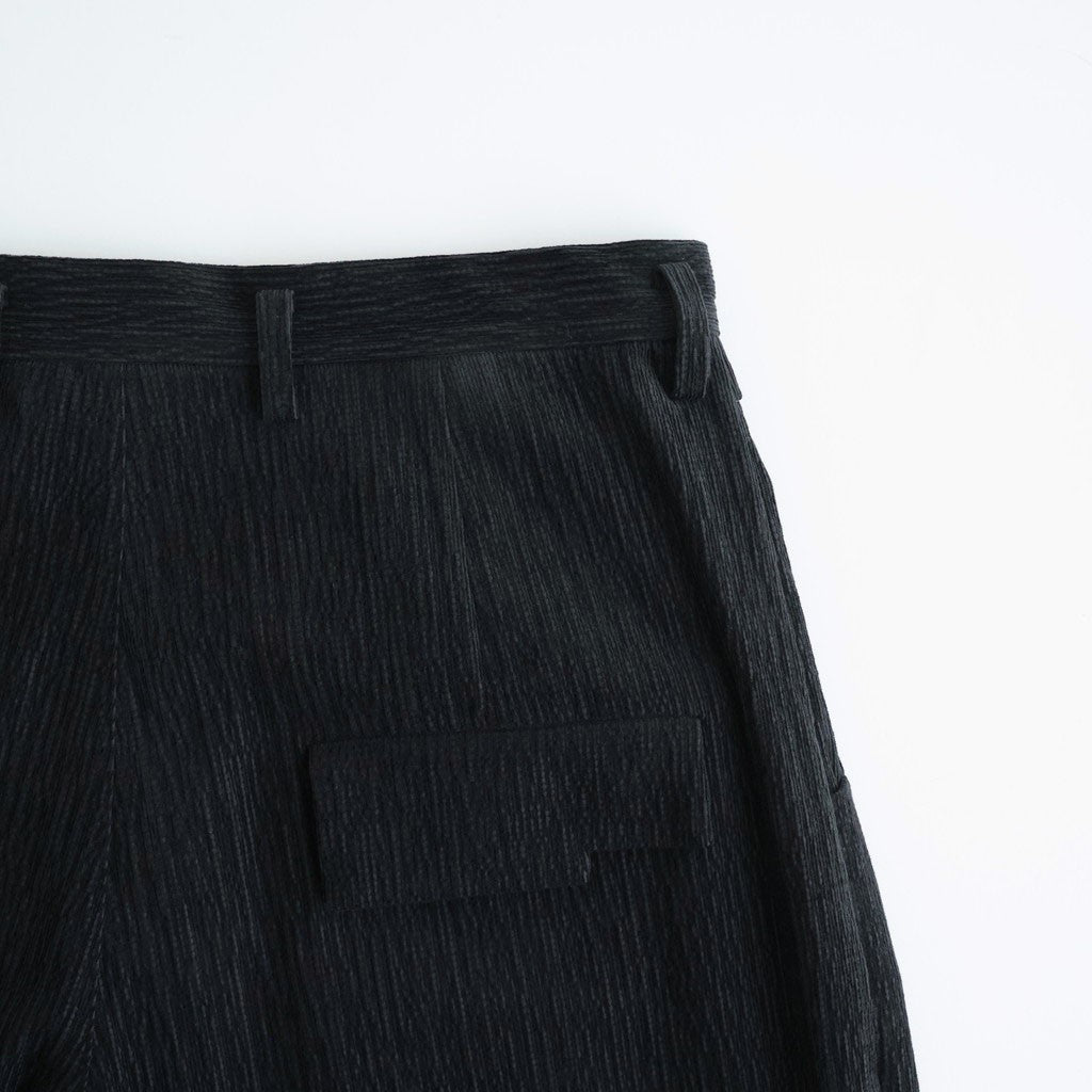 バークコーデュロイヘムタックPT #BLACK [D226-P232]