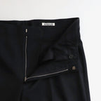 LIGHT WOOL MAX GABARDINE SLACKS #TOP BLACK [A26SP03MG]