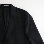 BLUEFACED WOOL JACKET #CHARCOAL NAVY STRIPE [A26SJ01BA]