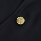 WOOL SERGE COLLEGE BLAZER #NAVY [FSC261-10212]