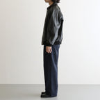 Cow Leather Raglan Blouson #BLACK [GU263-30320]