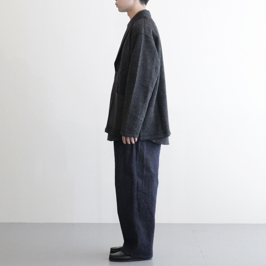 シェットランド杢グレンチェックジャケット #GRAY [HP-T022-051]