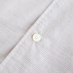 Cotton & Lyocell Lounge Shirt #White & Burgundy Plaid [OFH010SH22]