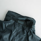 LEATHER LIKE POLYESTER SNOW PARKA #DUSTY GREEN [YK24SS0636C]