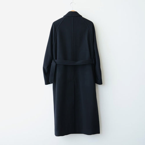 SUPER FINE WOOL MOSSER SOUTIEN COLLAR COAT #BLACK [A26AC03WM]