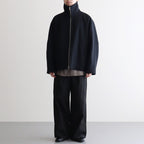 Melton Stand Collar Zip Blouson #BLACK [YK25FW01034B]