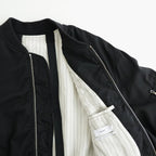 Fulled Wool Twill Flight Jacket #BLACK [GU263-30411]