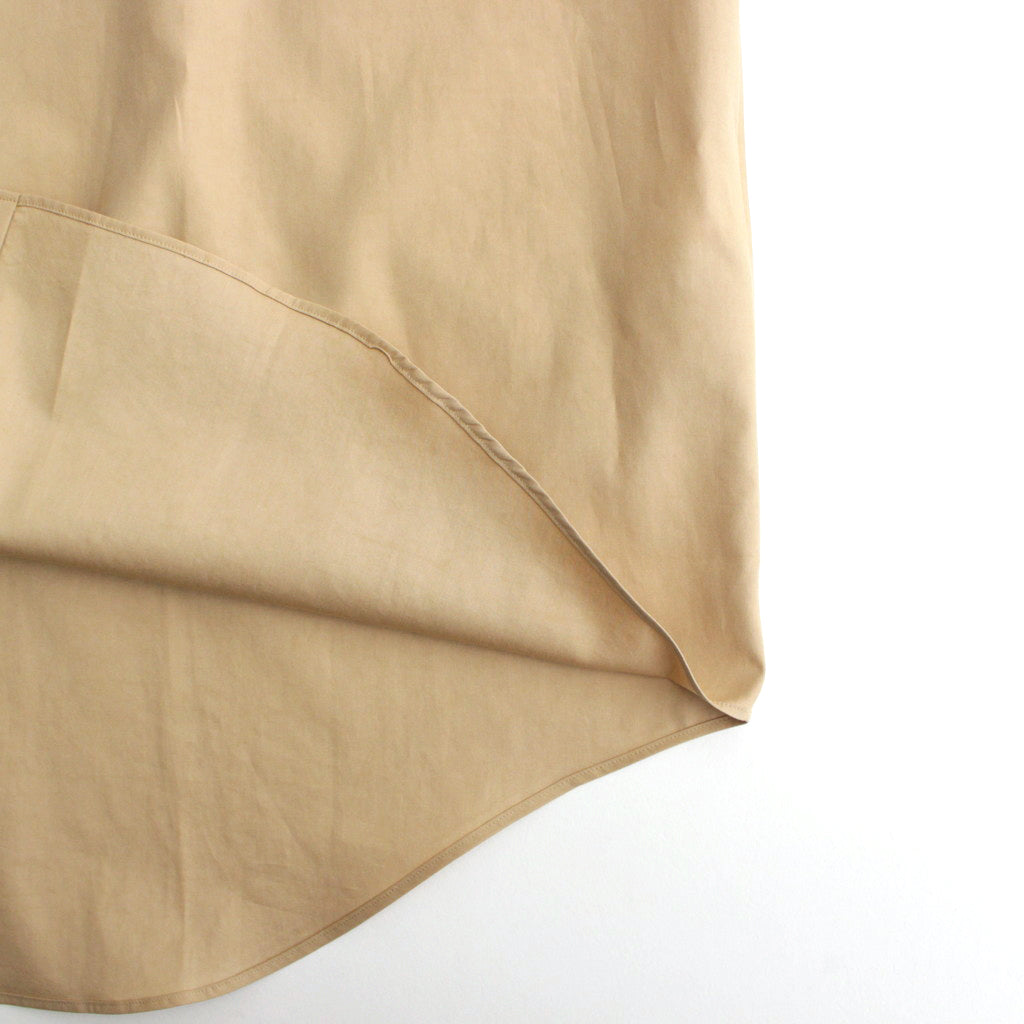 WASHED FINX TWILL SHIRT #LIGHT BROWN [A24SS01TN]