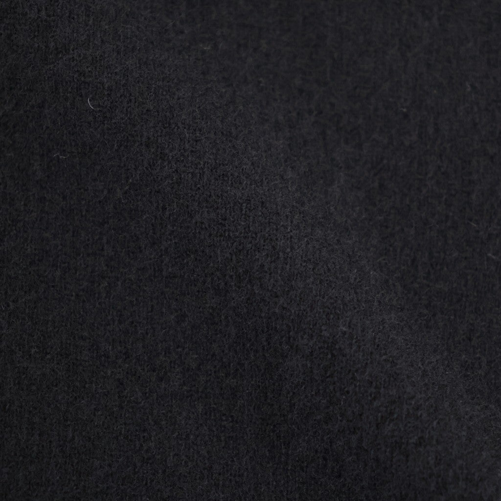 EXTRA FINE WOOL KNIT CREW NECK LS #BLACK [ST.1634]