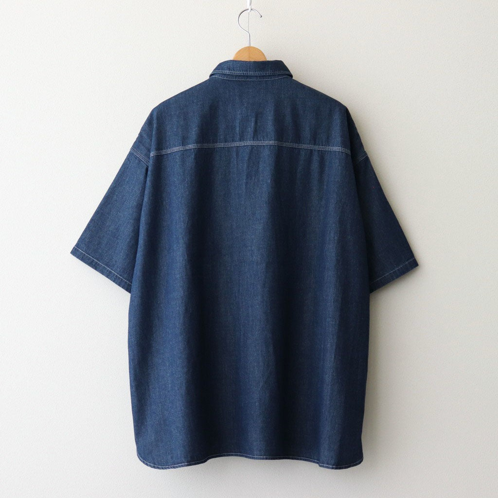 LIGHT DENIM S/S SHIRT #DARK FADE [FSC252-50046]