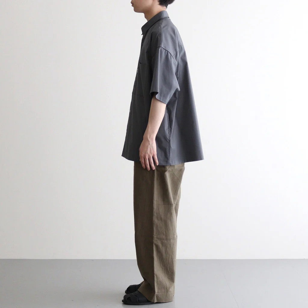 Solotex Twill S/S Oversized Box Shirt #GRAY [GM261-50159B]