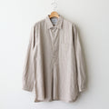 BUTTON SHIRT PULLOVER #brown-st [45110]