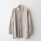 BUTTON SHIRT PULLOVER #brown-st [45110]