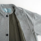 メルトンBigハーフコート #GRAY [D225-C548]
