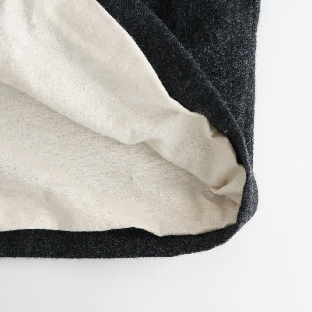 縮絨ウール2WAYカラーJK #CHARCOAL GRAY [D225-J332]