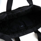 ナイロンツイルキルト 2WAY トートバッグ #BLACK [HR-K206-051]