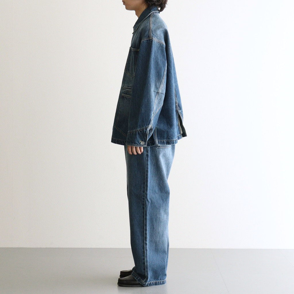 CORPORATE DENIM EASY PANTS #DARK WASH [FSC263-40154FB]