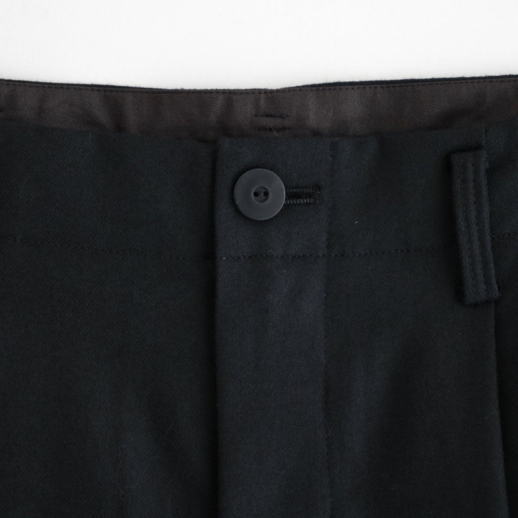 よそいきシンプル2タックワイドPT #BLACK [D226-P153]