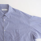 Broad Stripe L/S Oversized Regular Collar Shirt #BLUE STRIPE [GM254-50022STB]