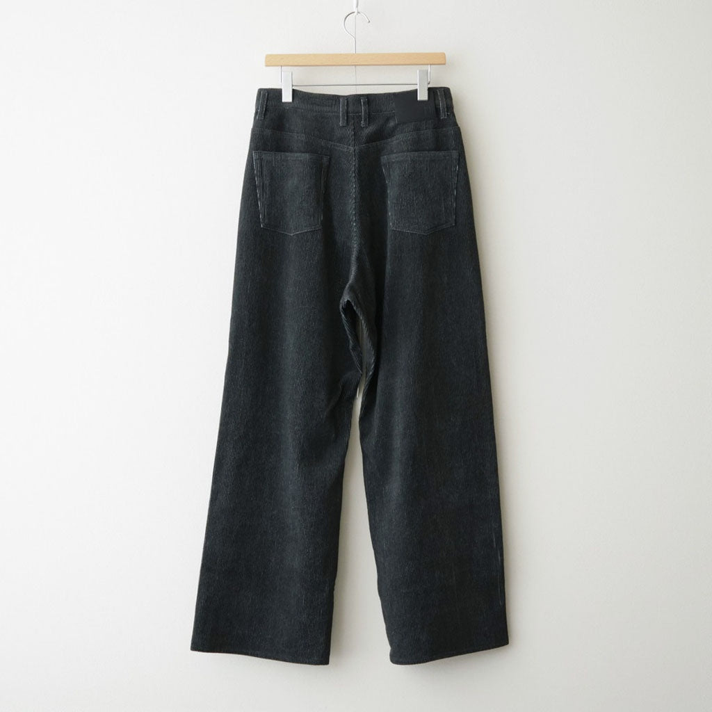 SUMI/INDIGO CORDUROY ASHLEY PANTS #BLACK [N0059]