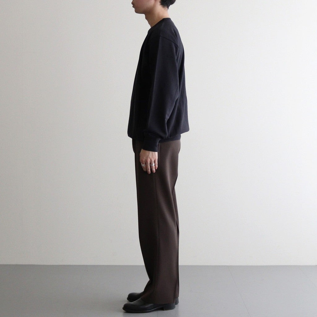 LIGHT WOOL MAX GABARDINE SLACKS #DARK BROWN [A25SP02MG]