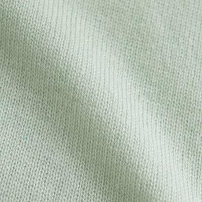 SUPER FINE CASHMERE SILK KNIT HENLY NECK P/O #WHITE GREEN [A25SP05SC]