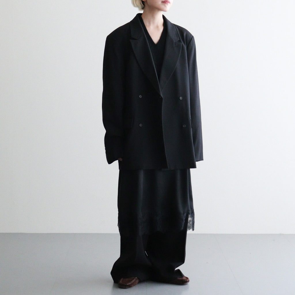 Twill Double Jacket #BLK [12620103]